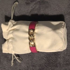 Pink and Gold Wrist Cuff.